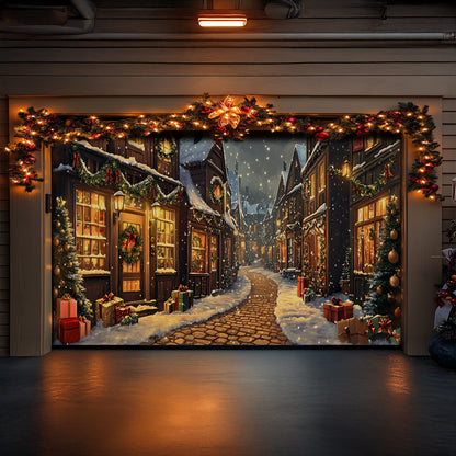 Shineful Garage Door Banner Decoration Christmas Street