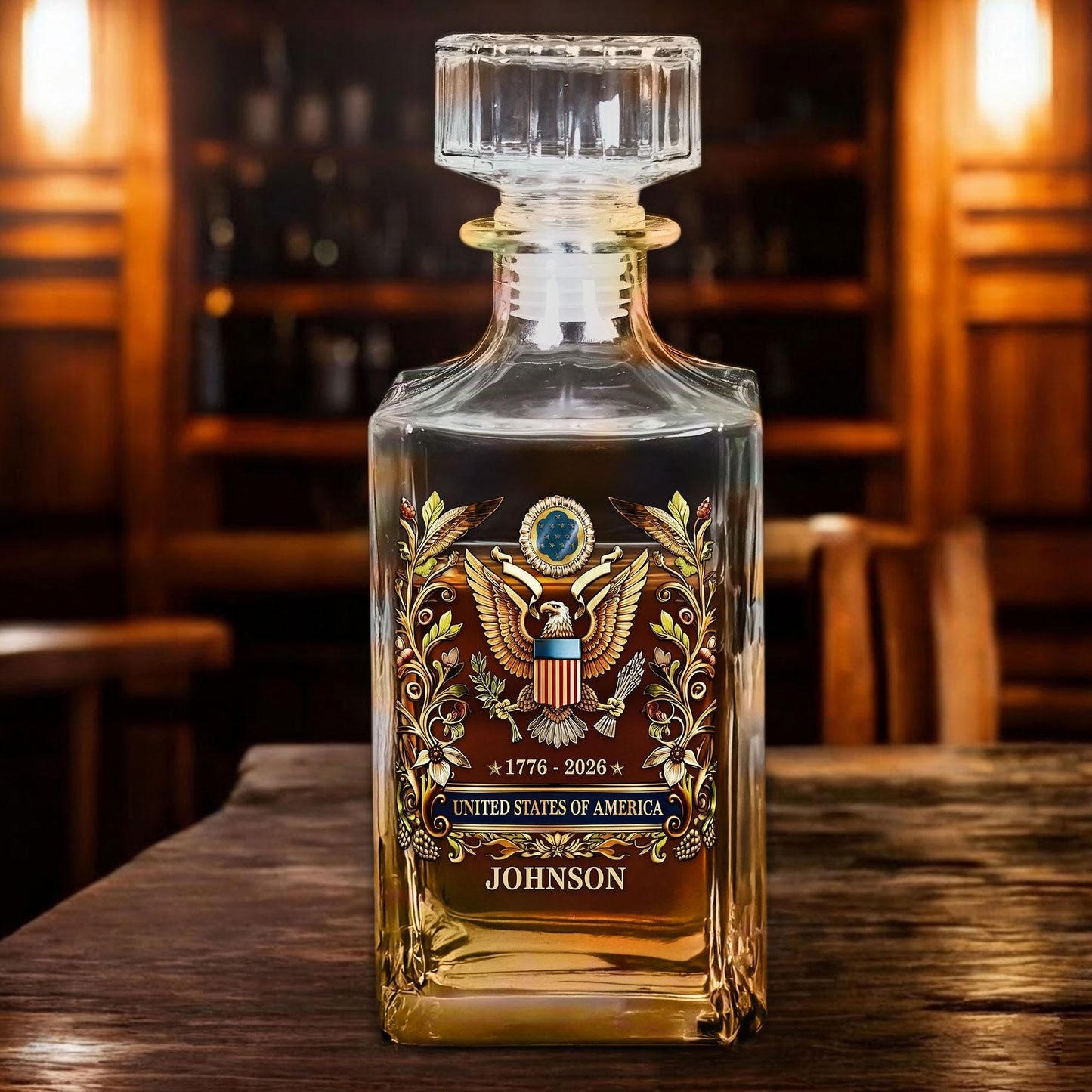 Shineful Whiskey Set 250th Anniversary American Eagle Personalized