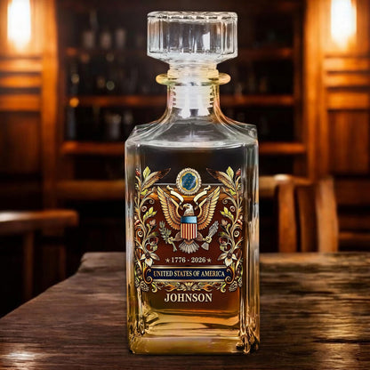 Shineful Whiskey Set 250th Anniversary American Eagle Personalized