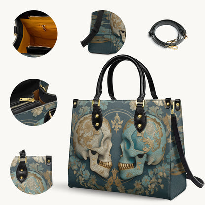 Shineful Leather Bag Echoes in Blue & Bone