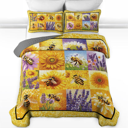 Shineful All Season Quilt 3-Piece Set Bee Sweet