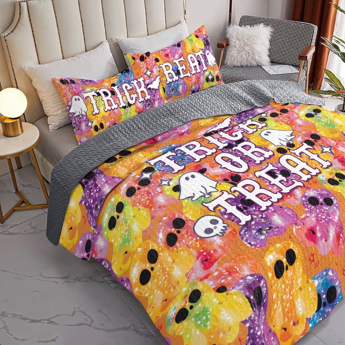 Shineful All Season Quilt 3-Piece Set Spooky Sips