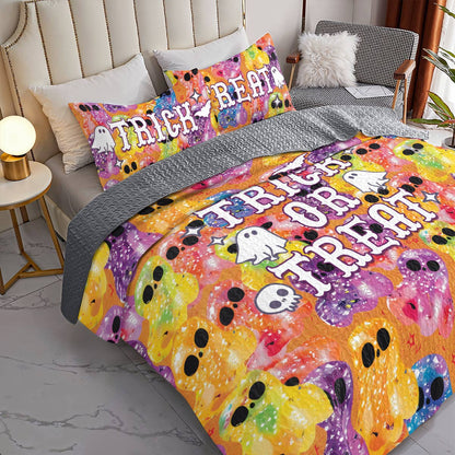 Shineful All Season Quilt 3-Piece Set Spooky Sips