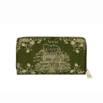 Shineful Leather Clutch Purse With Wristlet Strap Handle Green Gables Dreamer