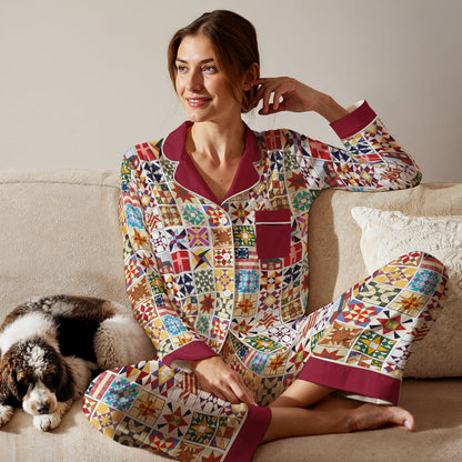 Shineful Top And Pant Set Quilting Block