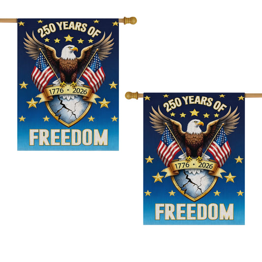 Shineful House Flag 30" x 40" - The Freedom Crest of America