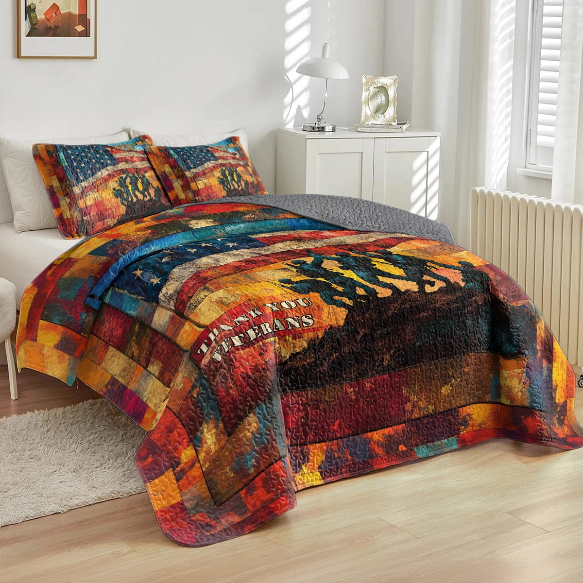 Shineful All Season Quilt 3-Piece Set Freedom’s Glory