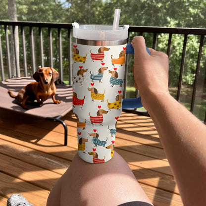 Shineful Tumbler Delight Dachshund With Heart