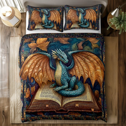 Shineful All Season Quilt 3-Piece Set - Dragon's Wisdom