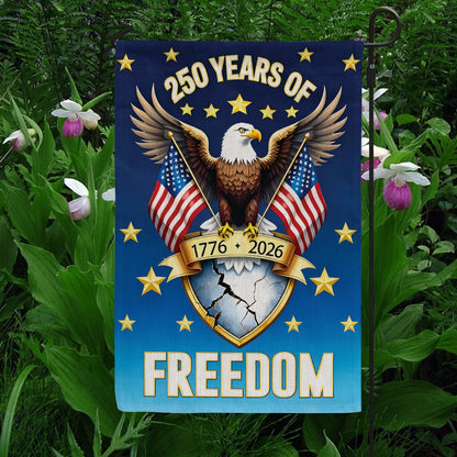 Shineful Gargen Flag 12" x 18" - The Freedom Crest of America