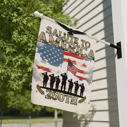 Shineful House Flag 30" x 40" - Salute to America