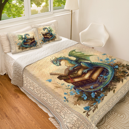Shineful All Season Quilt 3-Piece Set - Bookish Dragon Dreams