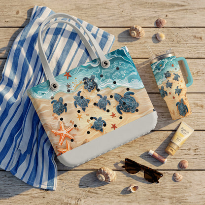 Shineful Beach Bag Ocean Turtle