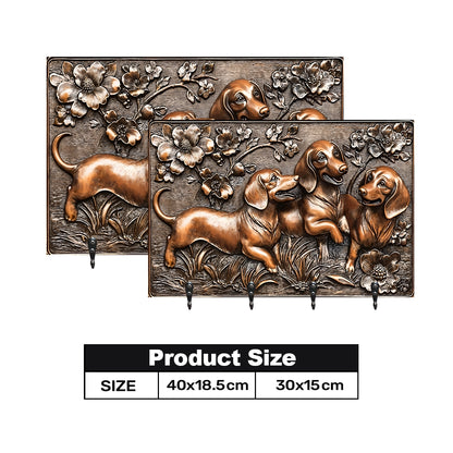 Shineful Key Holder Joyful Dachshund Delight