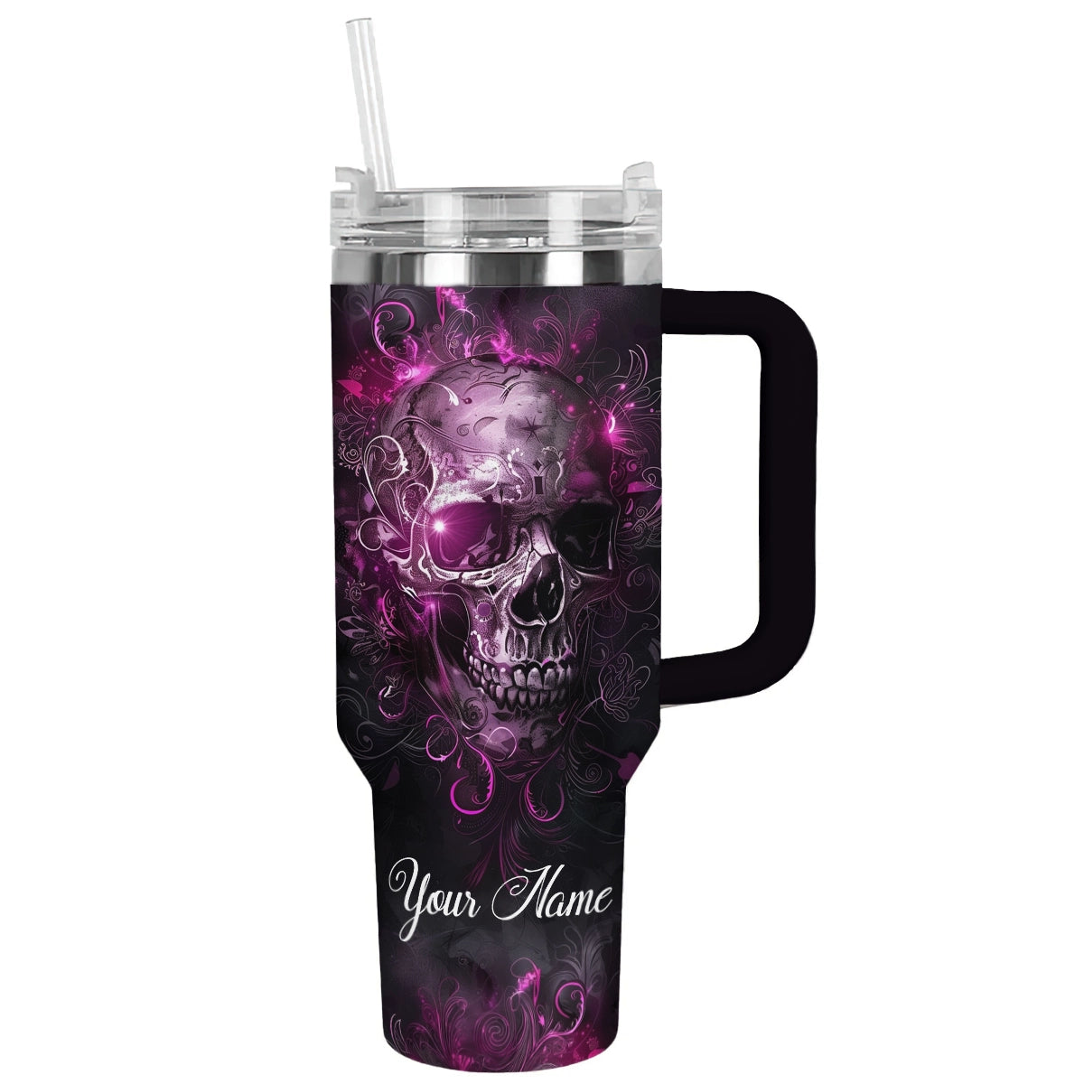 Shineful Tumbler Personalized Skull Vibes