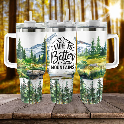 Shineful Tumbler Moutain Life