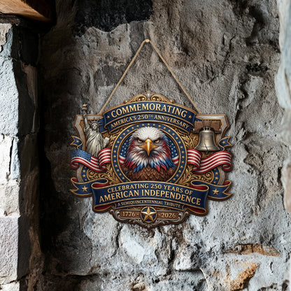 Shineful Eagle Tribute Wood Sign