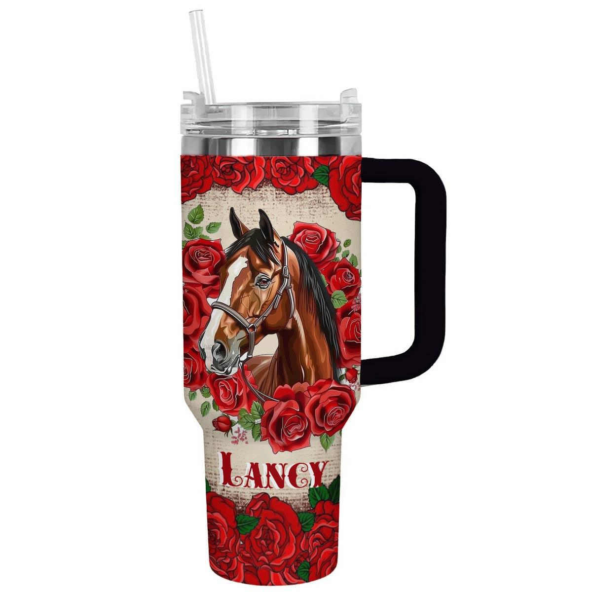 Shineful Tumbler Horse Rose