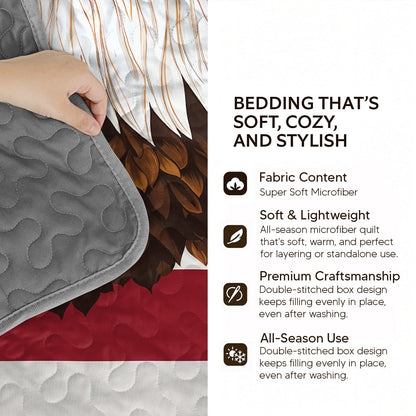 Shineful Quilt 3-Piece Set American Eagle