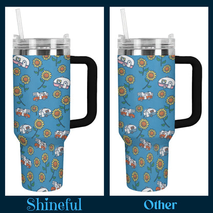 Shineful Tumbler Personalized Vintage Fabric Store