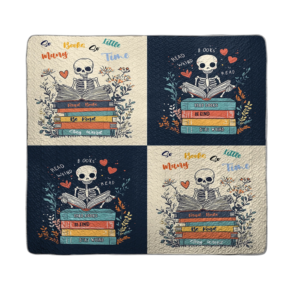 Shineful All Season Quilt 3-Piece Set - Bookworm's Bone-anza