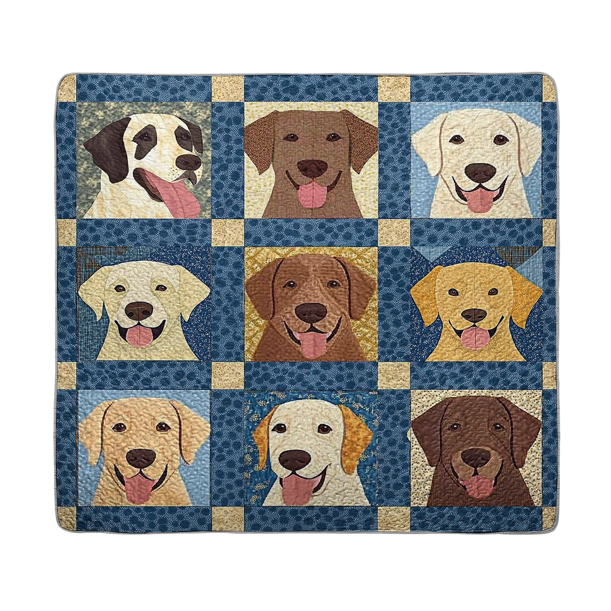 Shineful All Season Quilt 3-Piece Set - Labrador Lover's Delight