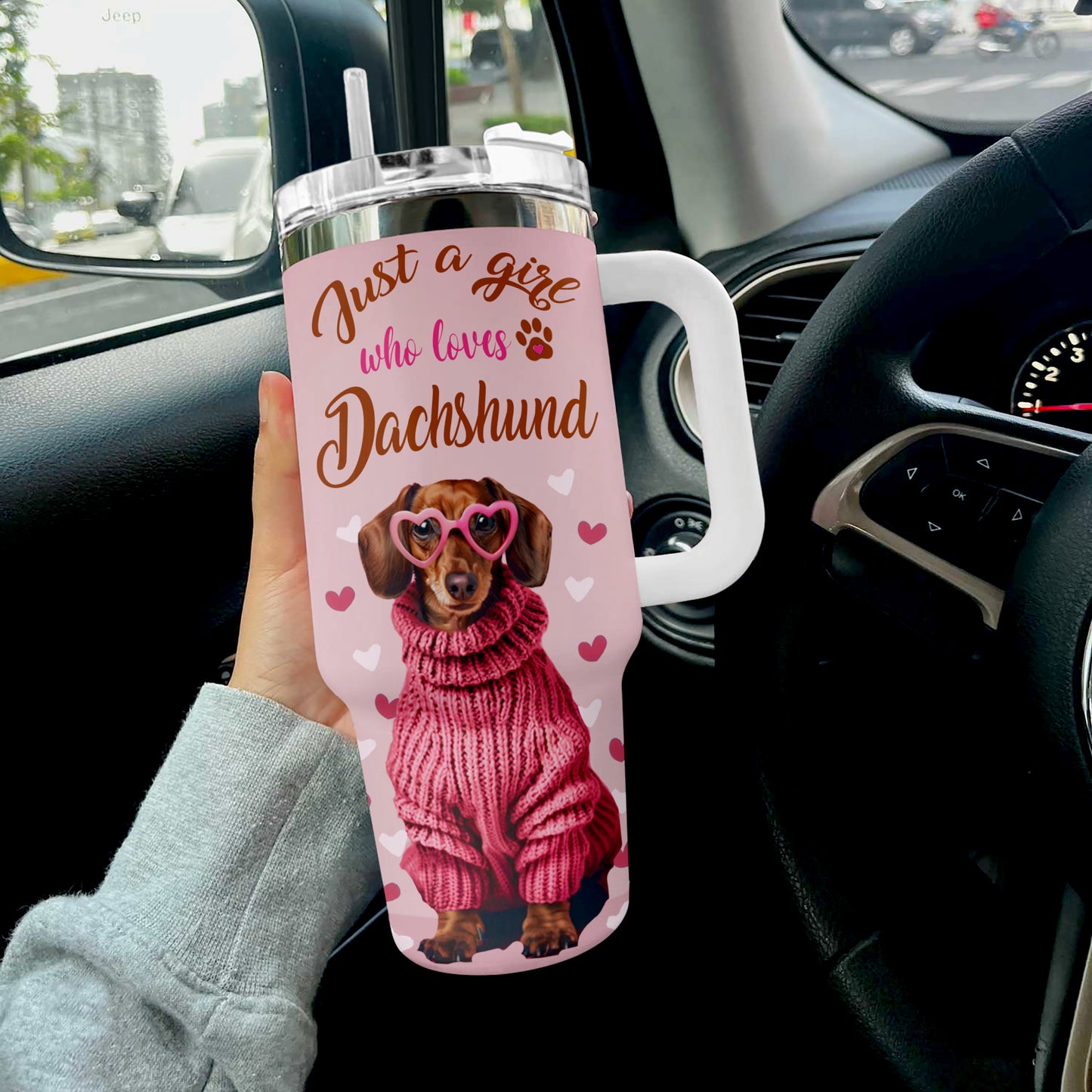 Shineful Tumbler Dachshund Heartfelt