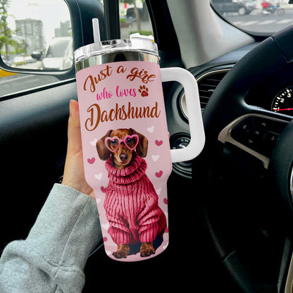 Shineful Tumbler Dachshund Heartfelt
