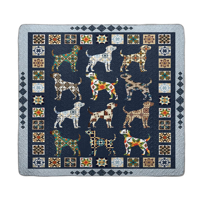 Shineful All Season Quilt 3-Piece Set - Labrador Retriever Patchworks