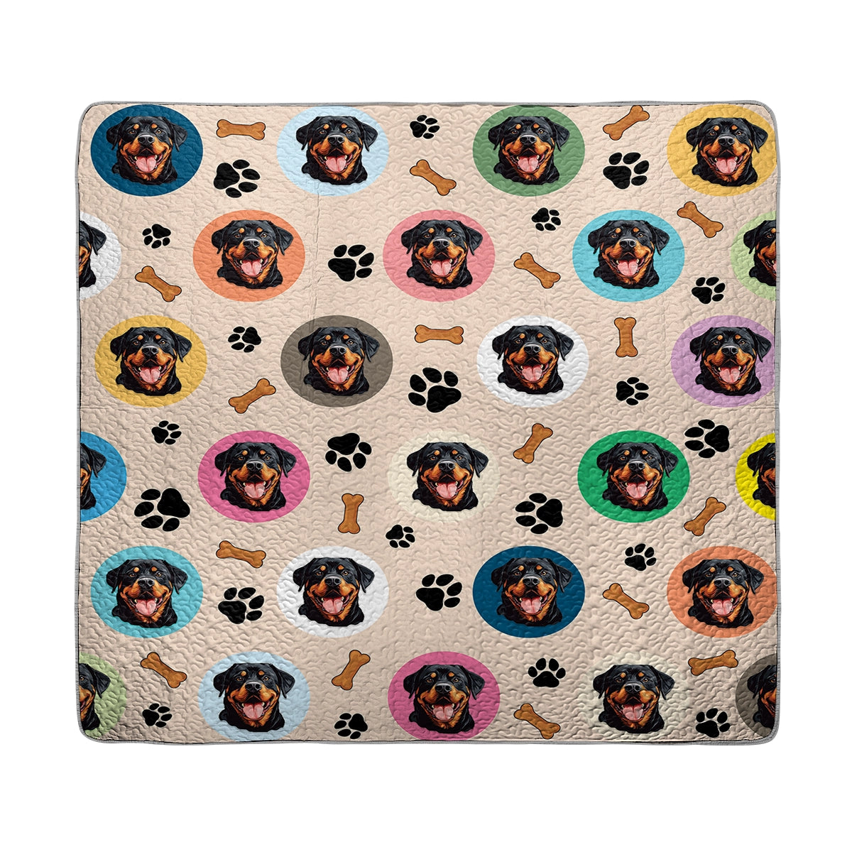 Shineful All Season Quilt 3-Piece Set - Rottweiler's Dreamland