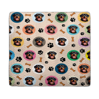 Shineful All Season Quilt 3-Piece Set - Rottweiler's Dreamland