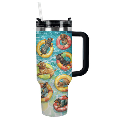 Shineful Tumbler Sausage Dog Splash