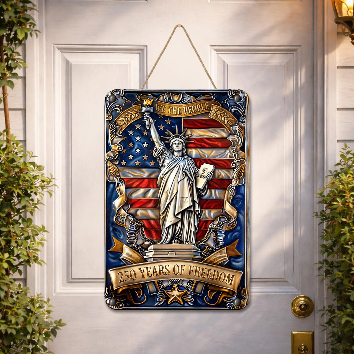 Shineful Freedom Honor Metal Sign