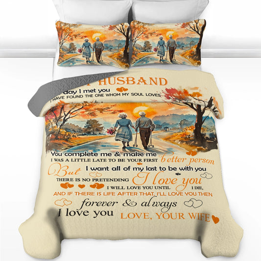 Shineful All Season Quilt 3-Piece Set Family Everlasting Love