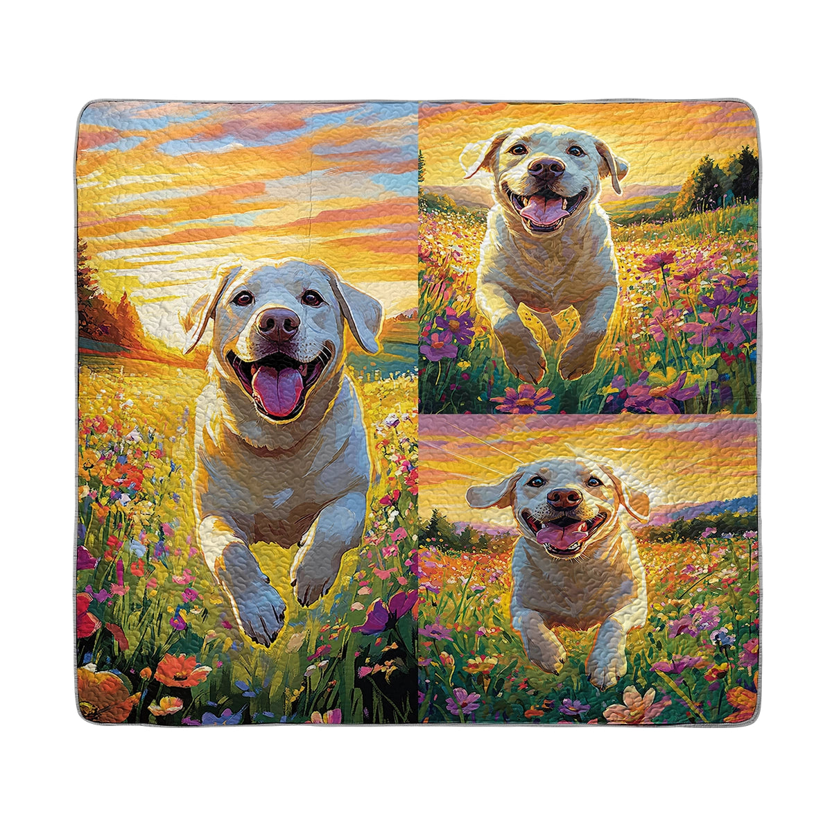 Shineful All Season Quilt 3-Piece Set - Labrador's Frolic