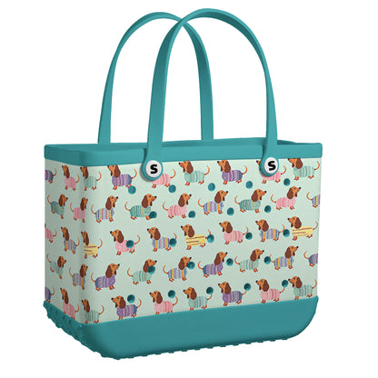 Shineful Bundle Beach Bag And Tumbler Colorful Dachshund