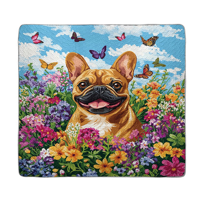 Shineful All Season Quilt 3-Piece Set - Frenchie Floral Fantasy