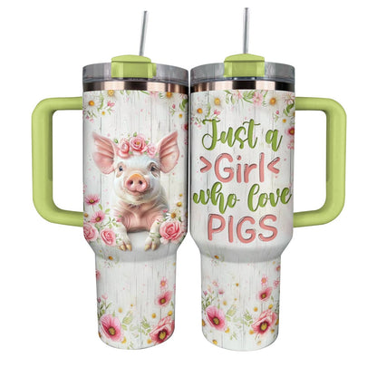 Shineful Tumbler Just A Girl Who Love Pigs