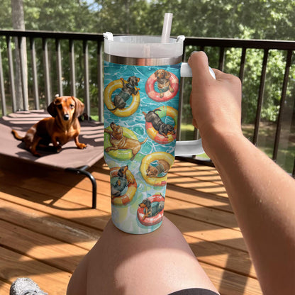 Shineful Tumbler Sausage Dog Splash