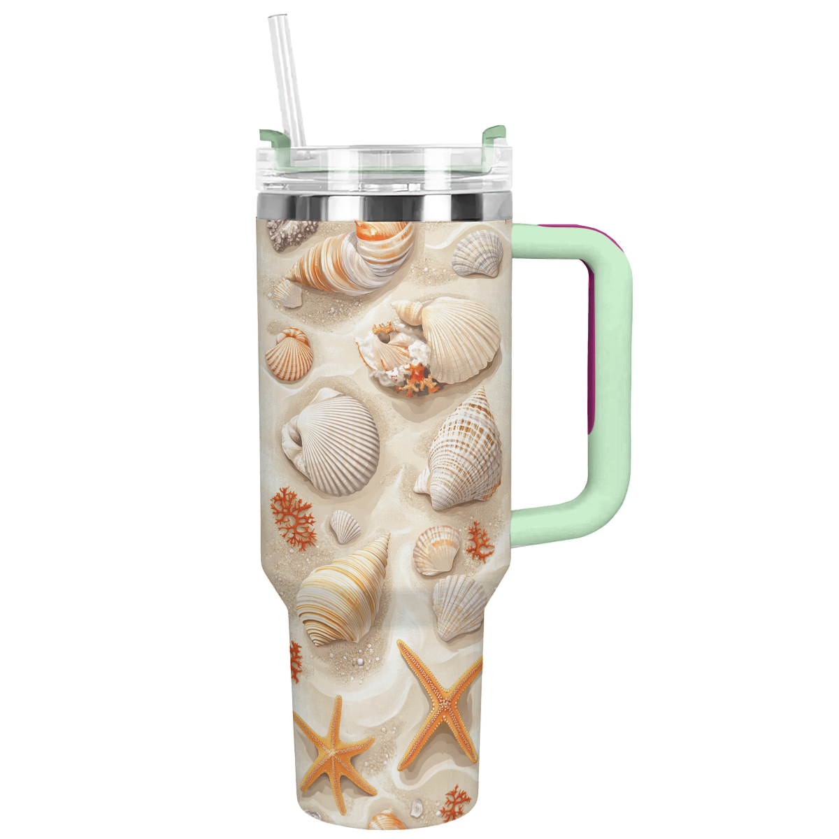 Shineful Tumbler Seashell Elegance