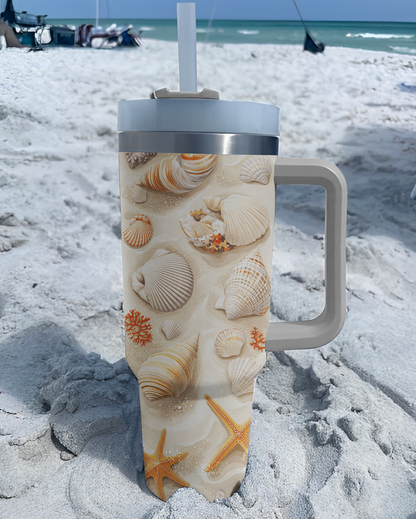 Shineful Tumbler Seashell Elegance