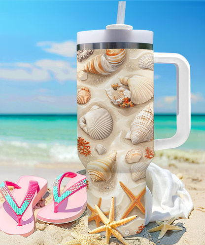 Shineful Tumbler Seashell Elegance