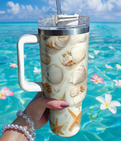 Shineful Tumbler Seashell Elegance