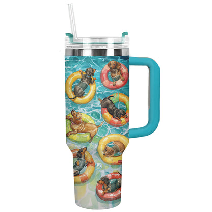 Shineful Tumbler Sausage Dog Splash