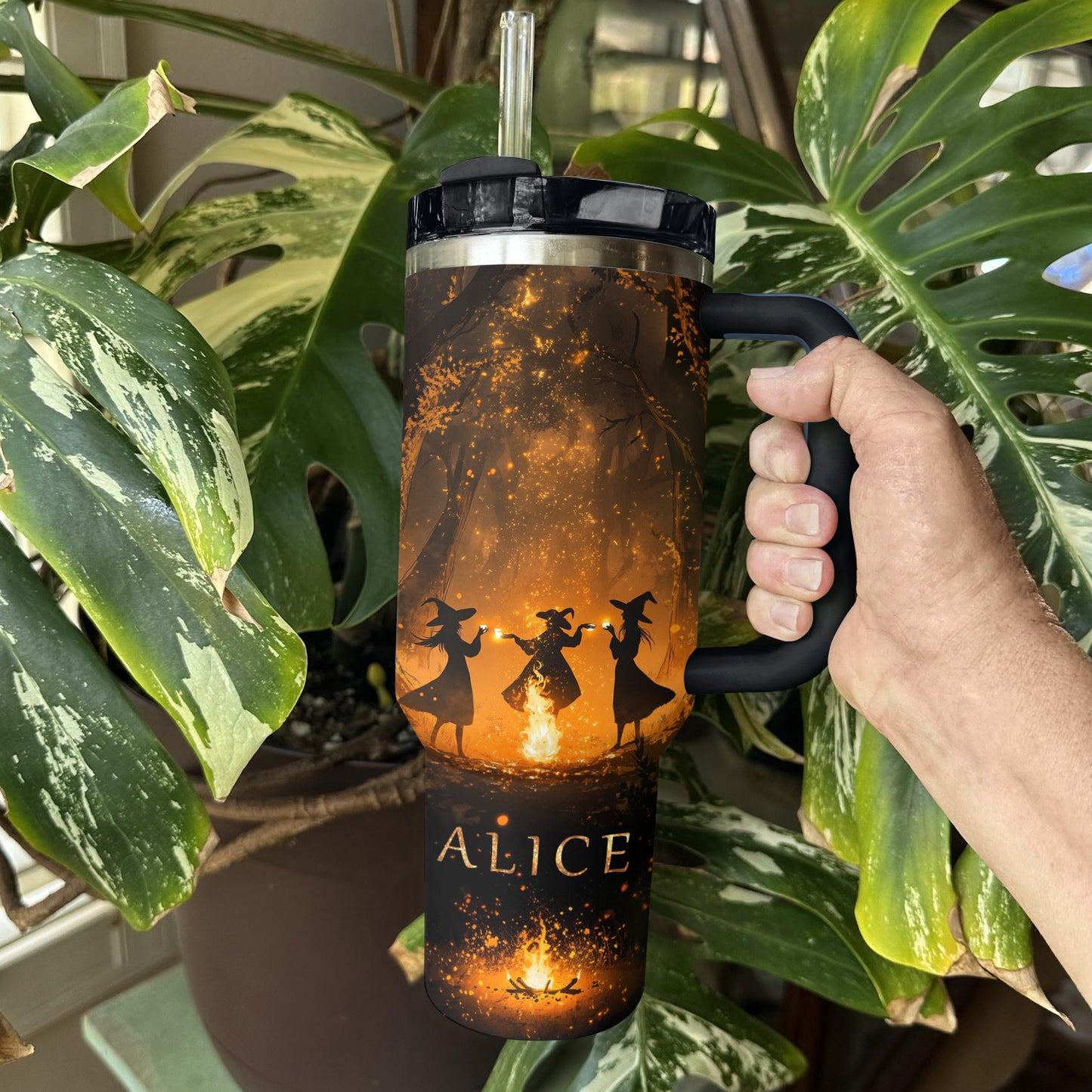 Shineful Tumbler Personalized Midnight Witches
