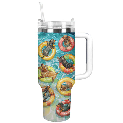 Shineful Tumbler Sausage Dog Splash