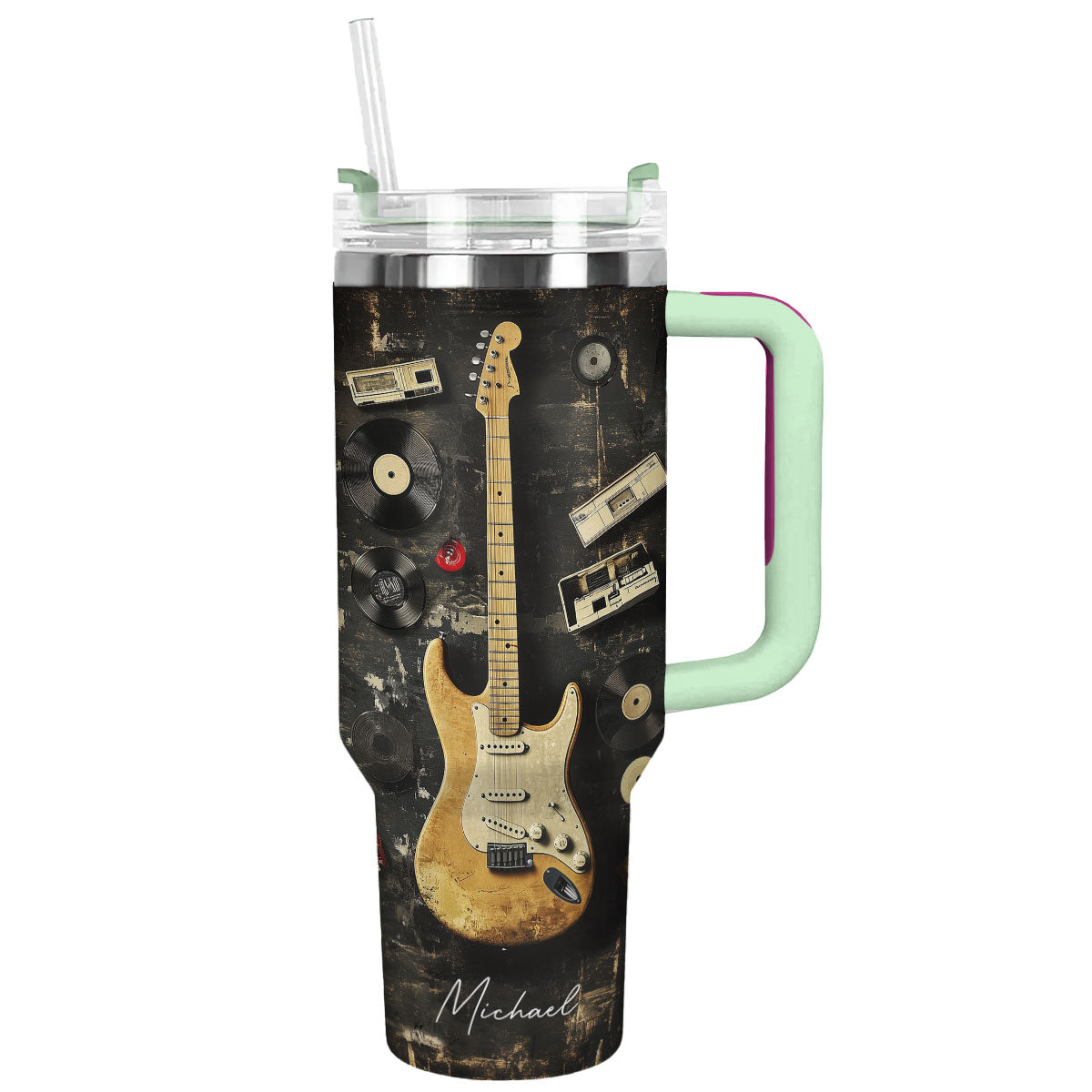 Shineful Tumbler Personalized Retro Rhythm Guitar