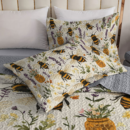 Shineful All Season Quilt 3-Piece Set Bee Honey