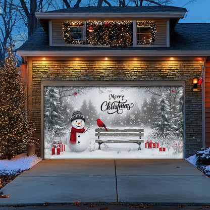 Shineful Garage Door Banner Decoration - Winter Wonderland