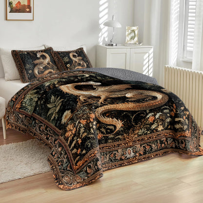 Shineful All Season Quilt 3-Piece Set - Dragon's Lair